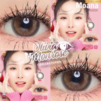 Kính áp Tròng , Lens mắt - Moana Brown ( Không giãn tròng )