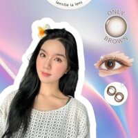 Kính Áp Tròng Lens Only Brown Nâu Trà Tự Nhiên by lentille la lens | HSD 6M Có Cận Lệch (Giá 1 Chiếc)