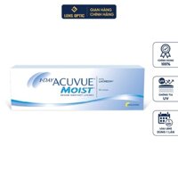 Kính áp tròng LENS OPTIC Acuvue Moist 1Day (30 lens)  loại dùng 1 ngày, lens trong suốt