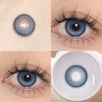 Kính áp tròng (lens) xanh biển douyin giãn vừa