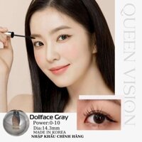 Kính Áp Tròng Màu Dolface Gray Giãn Vừa 14 mm Lens Tự Nhiên 0 Đến 5 Độ Lệch Độ HG02