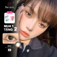 kính áp tròng màu nâu JeJu ombre hiệu ứng ánh trăng giúp mắt trong veo | Lens có độ cận từ 0-8 [Yu lens]