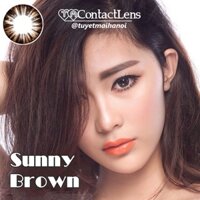 Kính Áp Tròng Màu Nâu Sunny Brown 14.2mm 0 Độ - Lens Hàn Quốc Chính Hãng Vassen Sexy Me