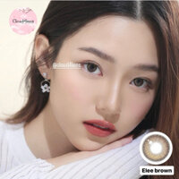 kính áp tròng nâu sữa ELEE BROWN lens filter nhẹ 14.2mm cận 0-10 độ (giá 1 đôi)