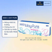 Kính áp tròng SEED 1 ngày không màu (combo 5 đôi), lens SEED 1day Pure - Lens Optic Hà Nội