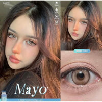 Kính Áp Tròng Thái 1 Cặp Mayo Brown Tây 14.4mm ( Không Cận )