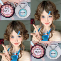 Kính Áp Tròng Thailand 1 cặp không độ Star Sky Blue Tây