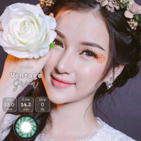 Kính Áp Tròng Tinteye Lens TF-568 Xanh Lá Hoa Trầm Cổ Điển