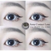 Kính áp tròng xám trong tự nhiên không giãn(Đủ cận)