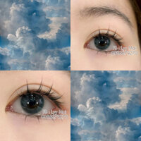 Kính áp tròng(lens)màu xanh biển nhẹ không giãn