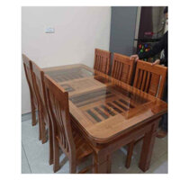 Kính bàn ăn xoan ta loại dài 1m2-1m6