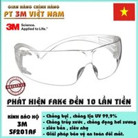 Kính bảo hộ 3m SF201AF. chống bụi, chống tia UV , chống văng va đập, bảo vệ an toàn đôi mắt