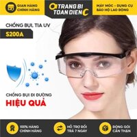 Kính bảo hộ Honeywell S200A chống UV, chống chói, chống bụi đi đường, Kính bảo vệ mắt khi lao động