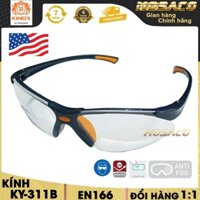 Kính bảo hộ King's KY311B trắng Kính được làm bằng chất liệu Polycarbonate có khả năng chống bụi- MOSACO