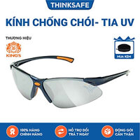 Kính bảo hộ King's KY314B kính chống bụi, chống trầy xước, chống đọng hơi sương, chống tia cựa tím (đen tráng bạc)