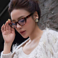 Kính beo lens trắng tròng oval dáng mắt mèo _ Hàng đẹp _ Tròng kính chống tia uv