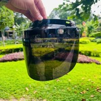 Kính BOGO Màu Đen Gắn Nón Bảo Hiểm 1/2 3/4 Có 3 Nút Bấm.