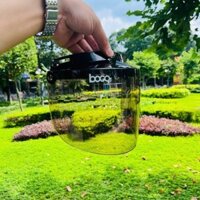 Kính BOGO Màu Khói Gắn Nón Bảo Hiểm 1/2 3/4 Có 3 Nút Bấm.