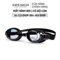 Kính bơi cận cho người lớn nam nữ có độ từ 1.5 độ đến 8.0 độ chính hãng KAMI NACHI - Mắt kính bơi cận thị chống bám hơi nước - Độ Cận 4.5 GOG