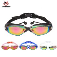 Kính bơi chuyên nghiệp WINMAX kèm nút bịt tai chống nước / sương mù tùy chọn màu sắc