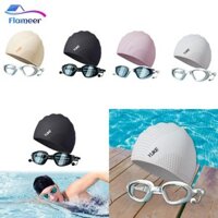 Kính bơi có mũ bơi cho nữ và nam giới Kính mắt bơi Bảo vệ mắt Tầm nhìn rõ ràng Di động Không rò rỉ Mũ bơi bằng silicon