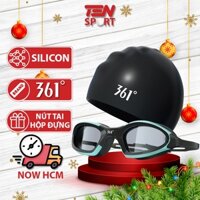 Kính bơi người lớn 361 Kính bơi nam nữ chống thấm nước chống hấp hơi Kính bơi góc rộng