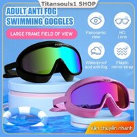 Kính bơi người lớn chống sương mù HD Unisex Khung lớn Kính bơi đào tạo chuyên nghiệp Kính bơi VN