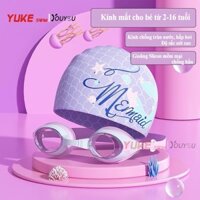 Kính bơi trẻ em cho bé trai và bé gái, kính bơi dáng tròn chống nước chống mờ hơi sương bảo vệ mắt cho bé K2 - YUKE SWIM