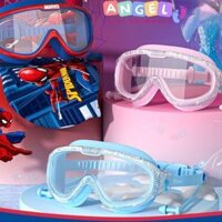 Kính bơi trẻ em góc nhìn rộng nút bịt tai họa tiết Disney mắt trong suốt chống sương mù (tặng kèm bịt tai và bịt mũi)