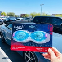 Kính bơi Unisex nam nữ Speedo Adult - Boomerang, Cool Blue/Celeste