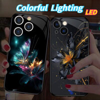 Kính bướm Đèn LED phát sáng vỏ điện thoại Vỏ bảo vệ iPhone 16promax 16pro 16 15 15Promax 15pro 14Promax 14pro 14 13Promax 13 13pro 12ProMax 12pro 11ProMax 11ProMax 11pro 12 11ProMax 11pro 12 11 11
