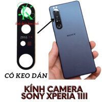 Kính camera sony xperia 1iii có sẵn keo dán ( kính camera dành cho sony 1mark 3 )