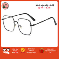 Kính cận có độ mắt kính đổi màu MOCAN (Y10) Gọng kính kim loại kính vuông chống ánh sáng xanh nam nữ