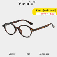 Kính Cận Có Độ Nam Nữ VIENDO Mắt Kính Oval TR90 Chông Tia UV Ánh Sáng Xanh Cao Cấp -1.0/-2.0/-3.0/-4.0/-5.0/-6.0