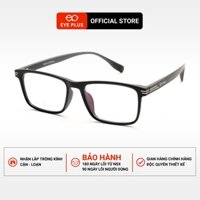 Kính Cận Dáng Chữ Nhật Nam Nữ 8677 Eye Plus Gọng Kính Nhựa TR90 Mềm Dẻo, Kính Mắt Kiểu Dáng Thời Trang Unisex Hiện Đại