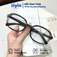 Kính Cận Đổi Màu Thời Trang Nam Nữ Dáng Kính Oval Vuông Gọng Nhựa Siêu nhẹ, tròng kính chống UV400 1122 - tiyin.stu