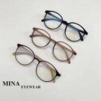 Kính cận, gọng kính cận tròn dẻo Mina eyewear mẫu mới 1509