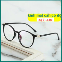 Kính Cận Gọng Tròn Chống Tia UV400 Chống Ánh Sáng Xanh 2 Trong 1 Thời Trang Kính Đổi Màu Khi Ra Nắng Cho Nam Và Nữ【Cắt Cận Thị Ống Kính 0~-6 Độ 】