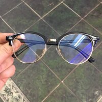 Kính cận mắt tròn dáng nửa gọng