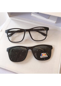 Kính cận râm 2 tròng lật - Bộ set 2 in1 mắt vuông to KOREA KXS2201