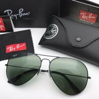 Kính cận râm Rayban Aviator gọng đen dáng phi công cho nam và nữ