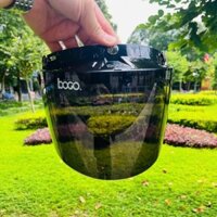 Kính Chắn BOGO Màu Đen Gắn Nón Bảo Hiểm 1/2 3/4 Có 3 Nút Bấm.
