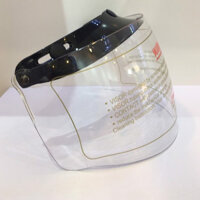 Kính Chắn bụi lắp mũ bảo hiểm có 3 khuy bấm - Kính Trong Suốt