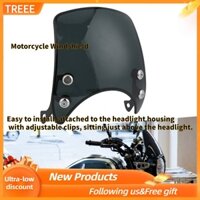 Kính chắn gió gắn đèn pha xe máy/ moto 5-7inch