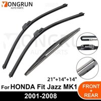 Kính chắn gió ô tô Kính chắn gió phía trước phía sau Lưỡi gạt nước Phụ kiện cao su cho HONDA Fit Jazz MK1 21 "14" 14 "2001 - 2005 2006 2007 2008