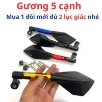 kính chiếu hậu 5 cạnh xoay 360 độ, gập gắn các dòng xe như exciter, winner wave, sirius, r hàng loại 1 cuong biker