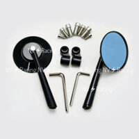 Kính chiếu hậu kiểu tròn Rizomaa CNC lắp được nhiều dòng xe