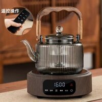 Kính Chịu Nhiệt Mới Nâng Tia Hấp Tích Hợp Nồi Nước Sôi Bộ Trà Trà Nhỏ Nồi Hơi Trà Bếp Bộ Sức Khỏe bộ ấm điện pha trà