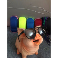 Kính cho bé - gọng silicon dẻo cao cấp không gây đau mỏi mắt + tặng kèm hộp kính hình ô tô cao cấp