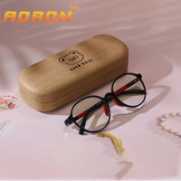 Kính Chống Ánh Sáng Xanh Aoron, Chống Cận Thị Cho Bé, Mắt Kính Cho Bé Trai Bé Gái 5-13 Tuổi Gọng Silicone Dẻo, Mềm, An Toàn Tuyệt Đối Cho Bé - AK069 - Đen